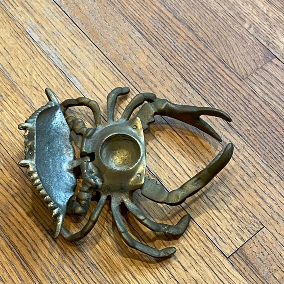 Vintage Brass Crab Trinket Box or Ashtray - Picture 5 of 10